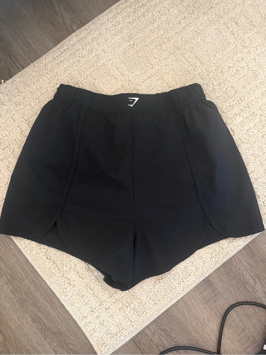 Gymshark Pants - Gymshark Black Women's Athletic Overlay Shorts